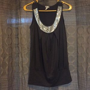 Studio Y tank with silver sequences